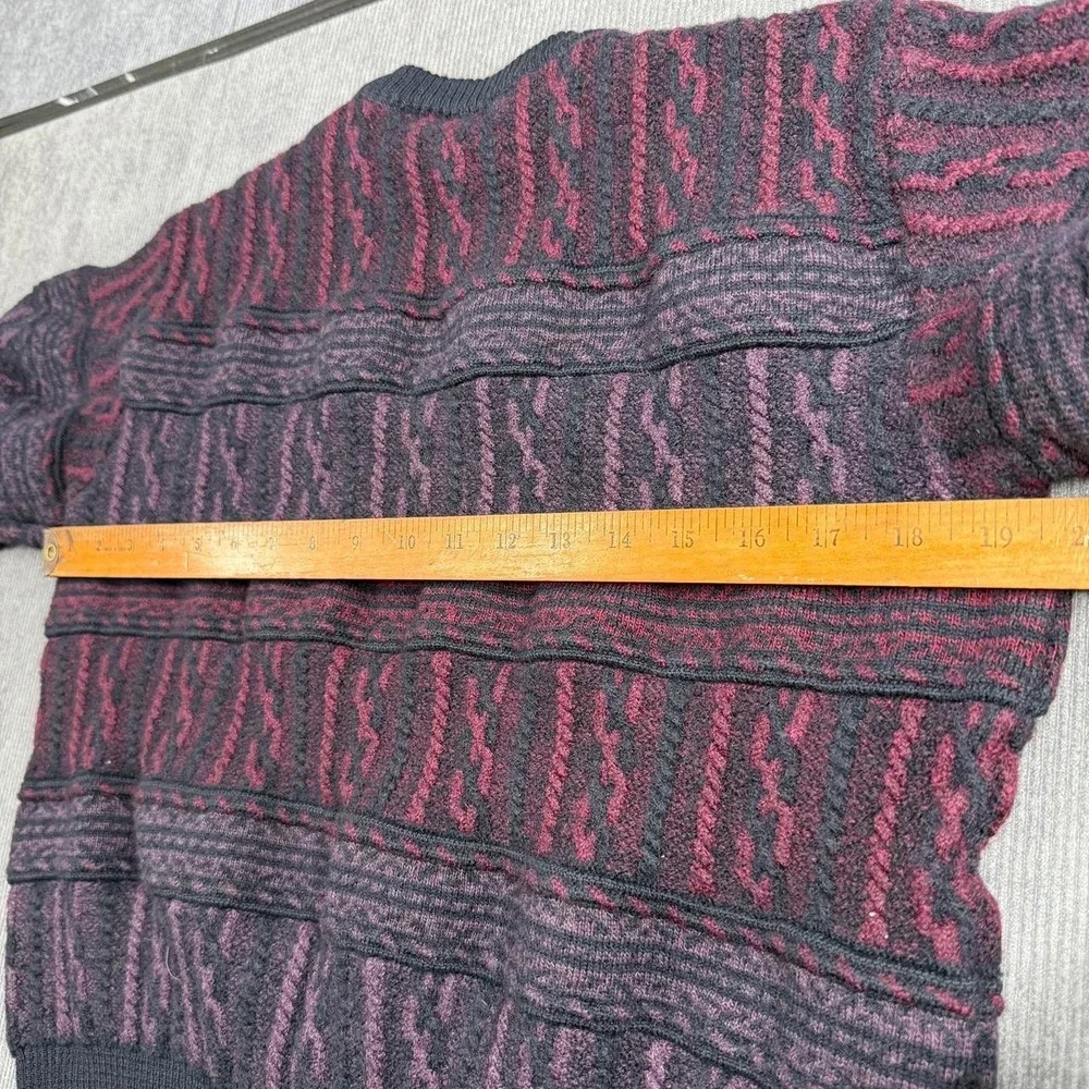 Vintage‎ St Croix Sweater Mens L 3D Knit Coogi Style Abstract Textured